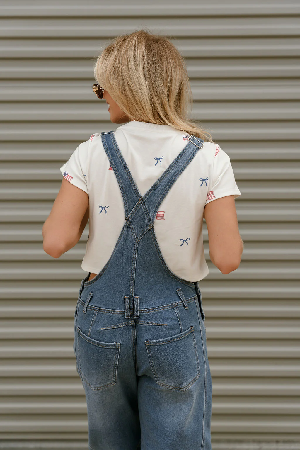 Kassidy Barrel Leg Denim Overalls - Image 4