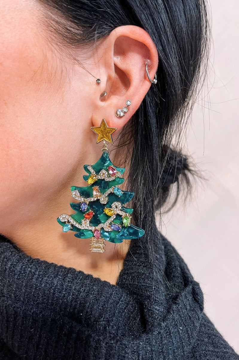 Katherine Christmas Tree Earrings