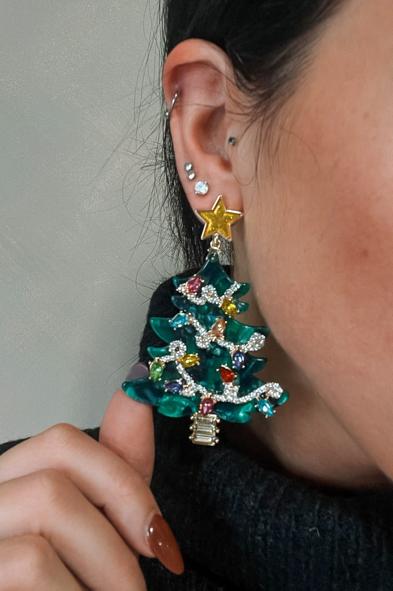 Katherine Christmas Tree Earrings - Image 3
