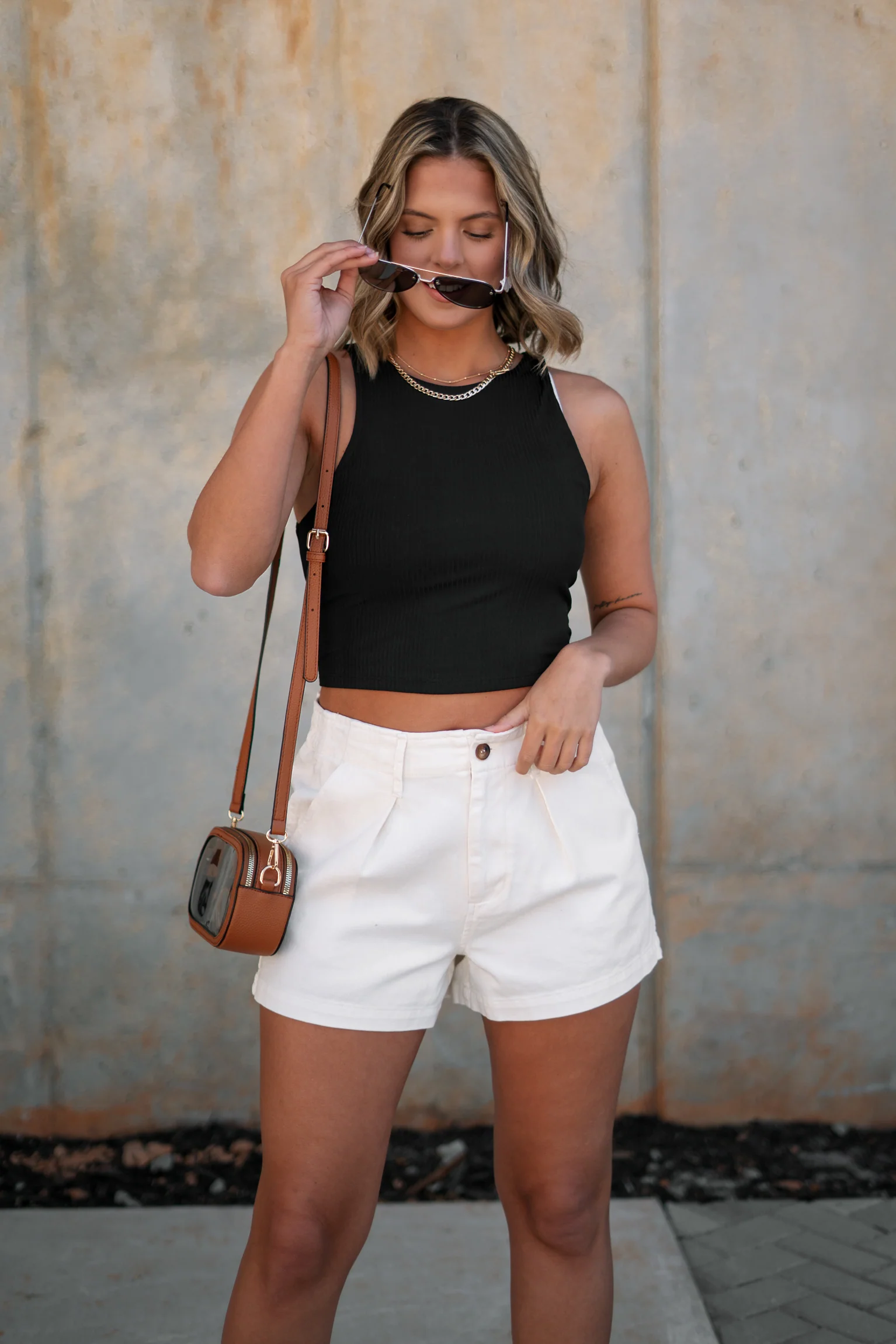 Katherine Tortoise Buttoned Shorts