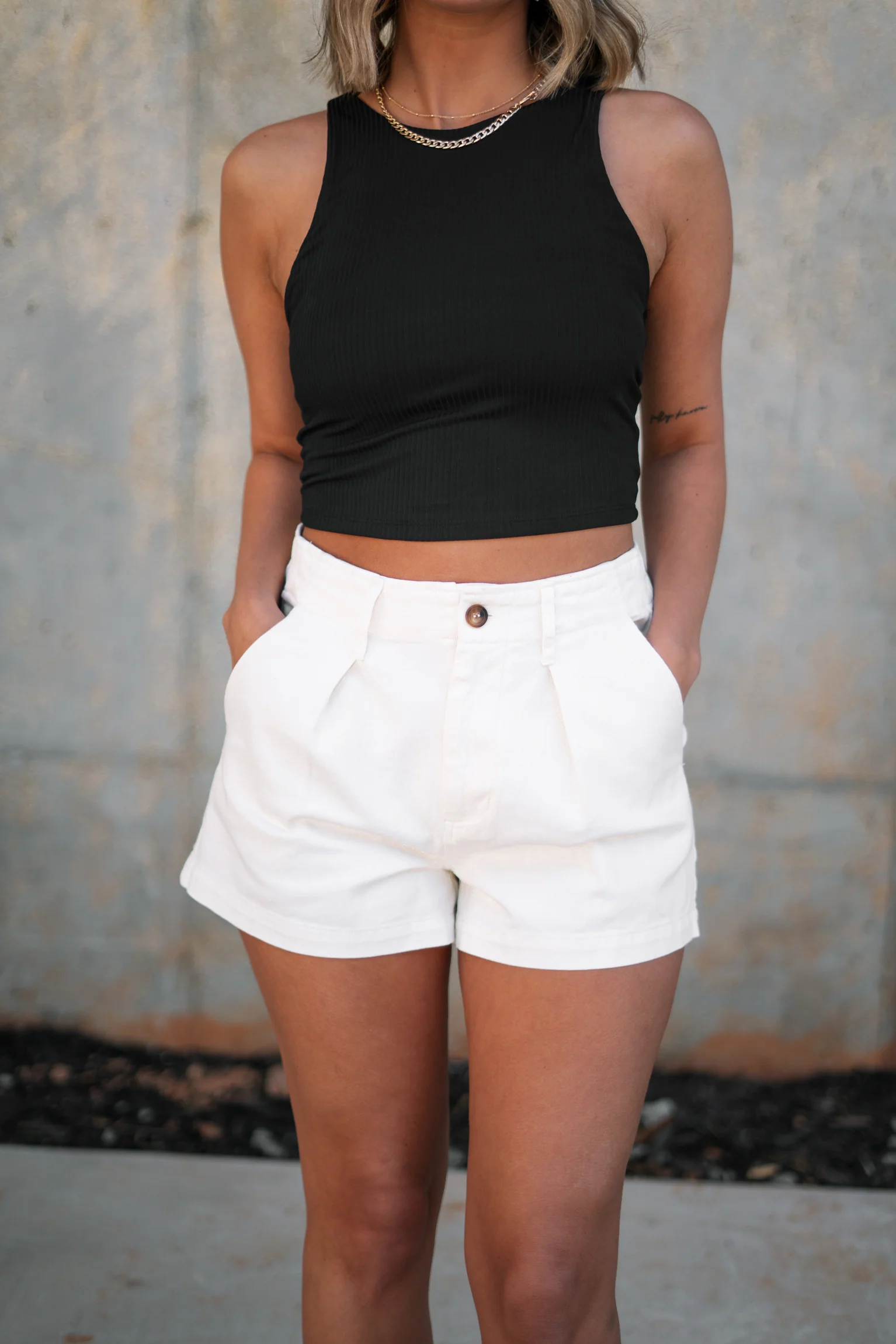 Katherine Tortoise Buttoned Shorts - Image 2