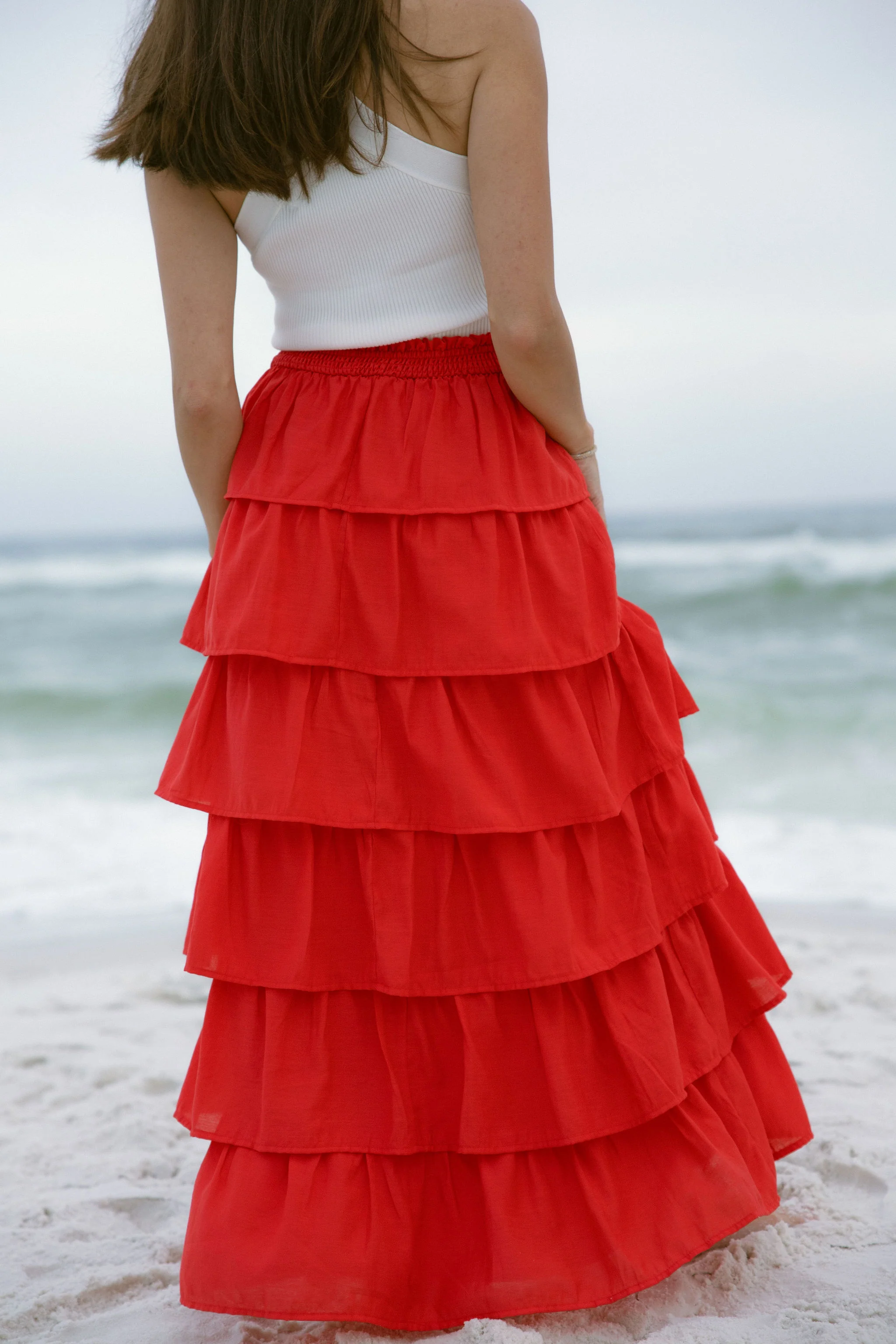 Katrina Tiered Ruffle Maxi Skirt - Image 5