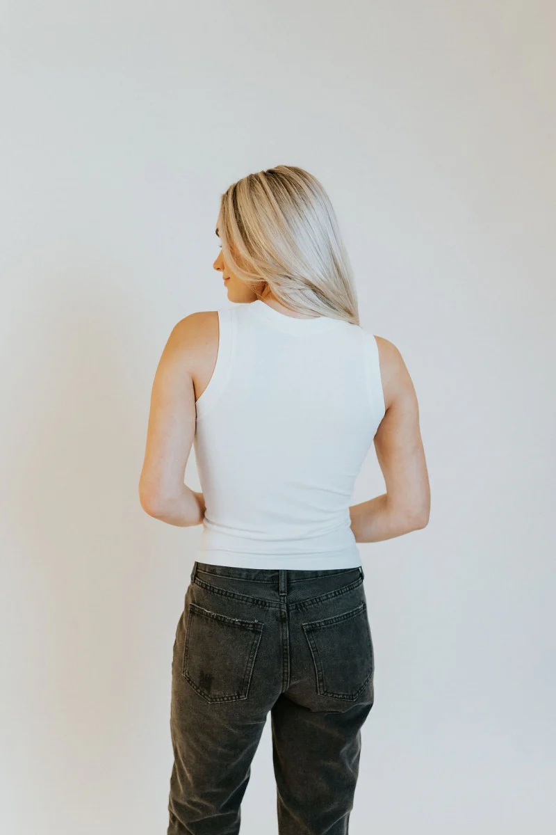 Keep It Basic Tank in White - Image 5