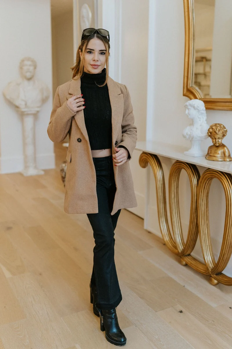 Keep It Classic Coat in Camel - Image 2