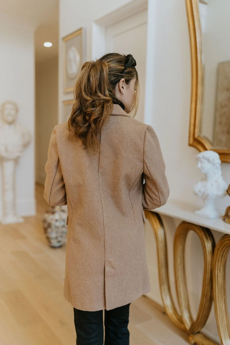 Keep It Classic Coat in Camel - Image 5