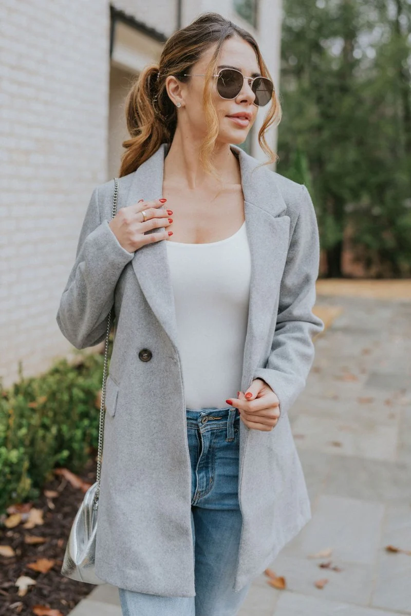 Keep It Classic Coat in Grey