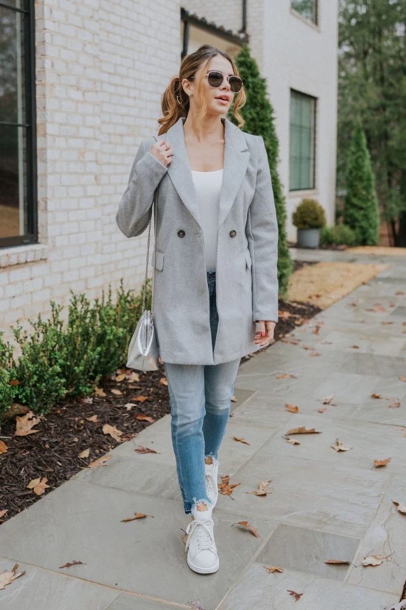 Keep It Classic Coat in Grey - Image 2