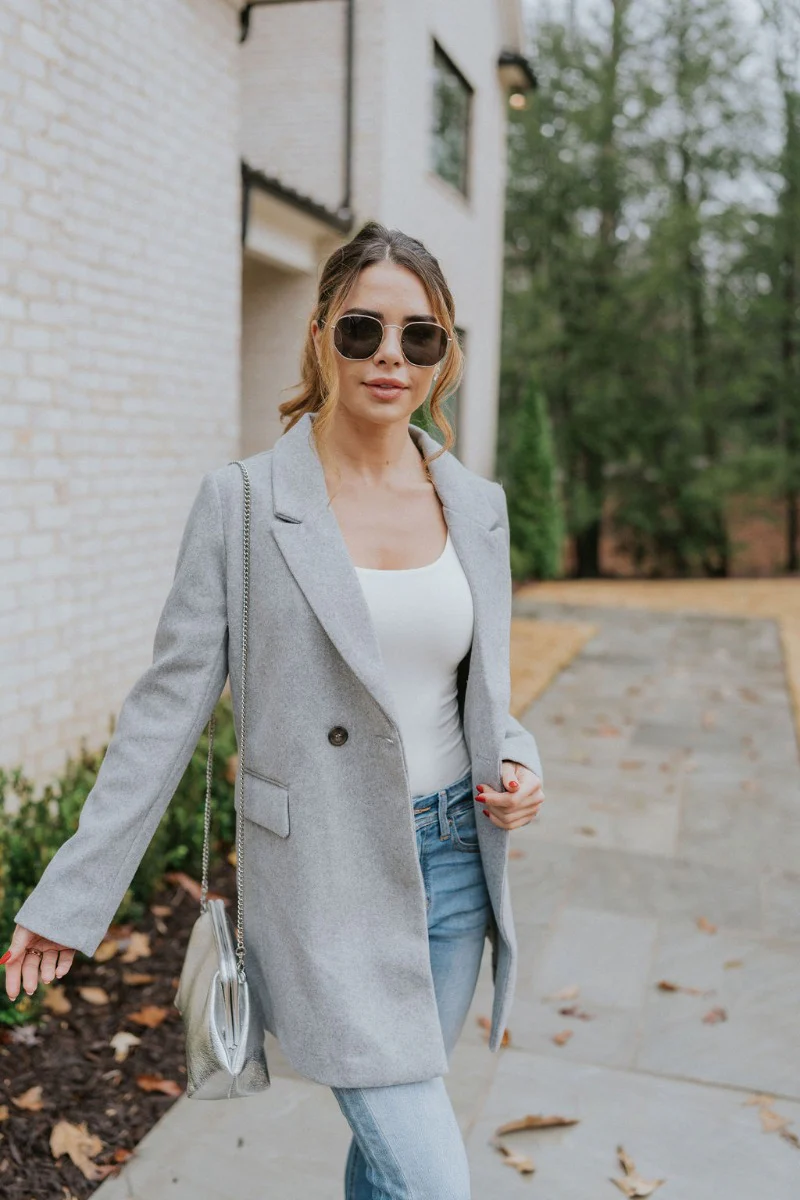 Keep It Classic Coat in Grey - Image 3