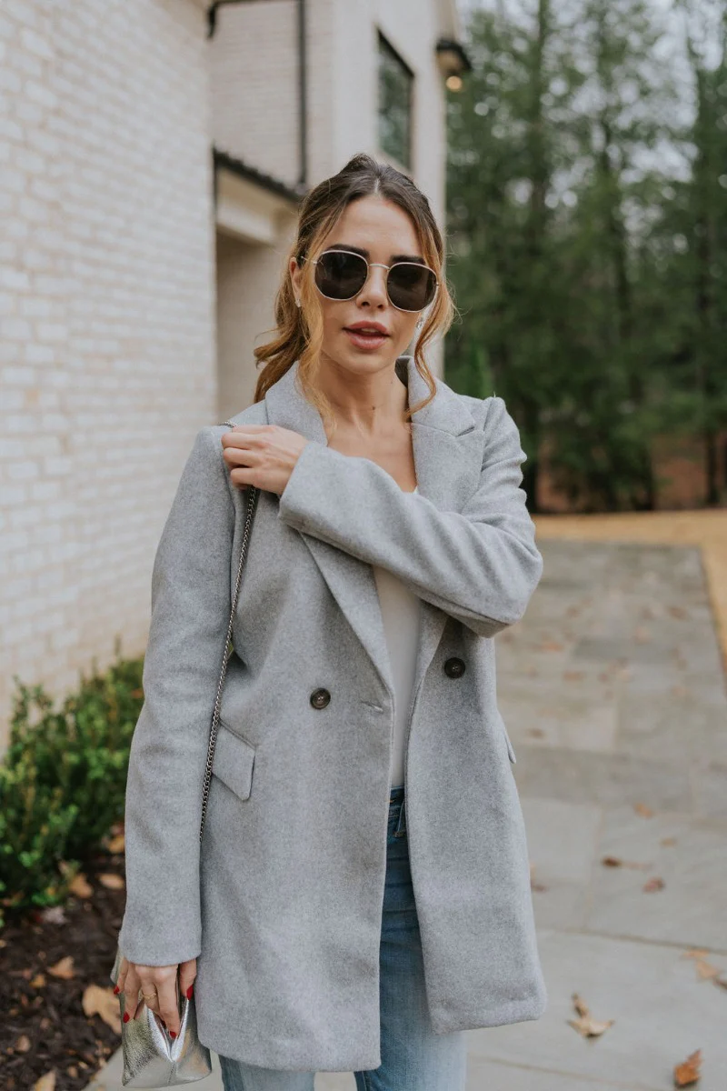 Keep It Classic Coat in Grey - Image 4