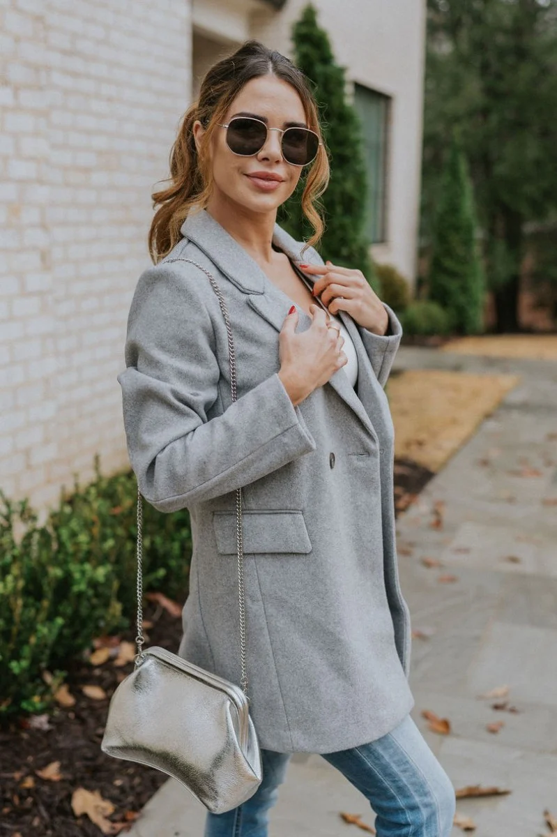 Keep It Classic Coat in Grey - Image 5