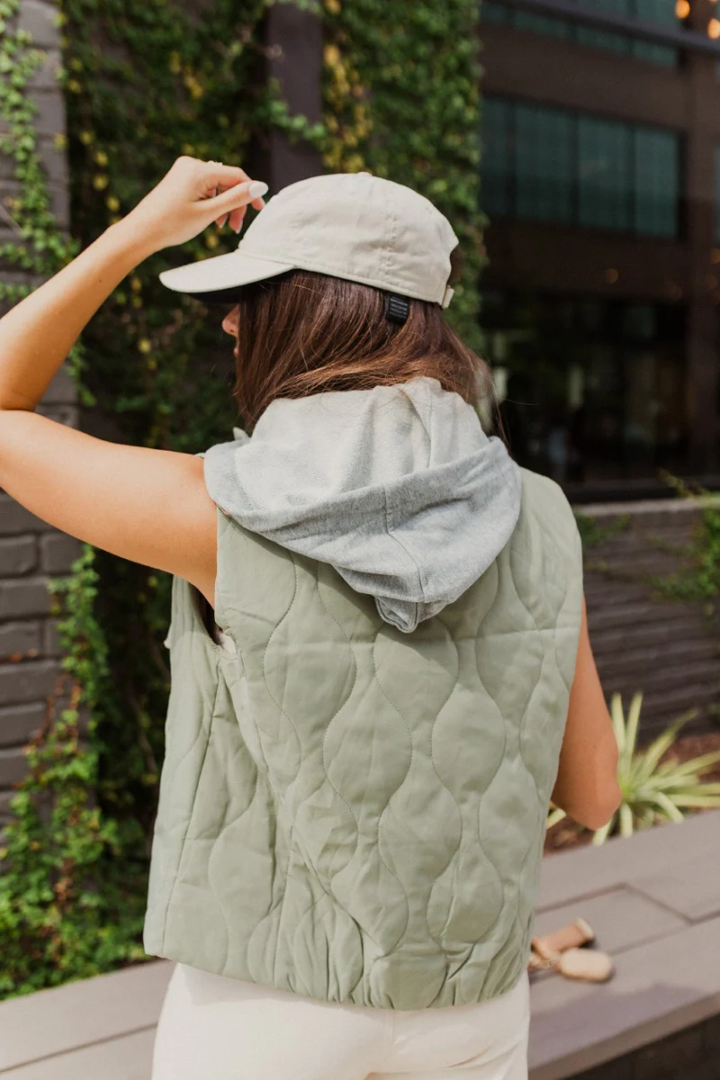 Keep Them Guessing Hooded Vest - Image 6