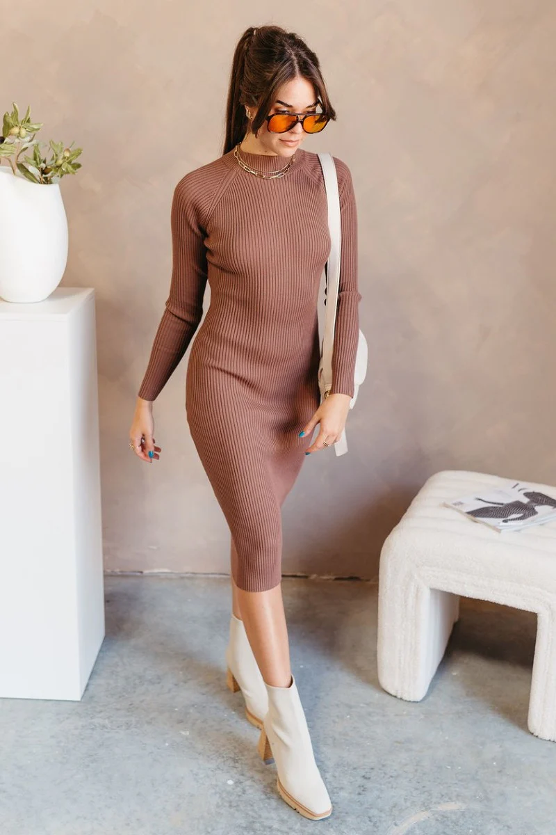 Keep Up Ribbed Midi Dress - Image 3