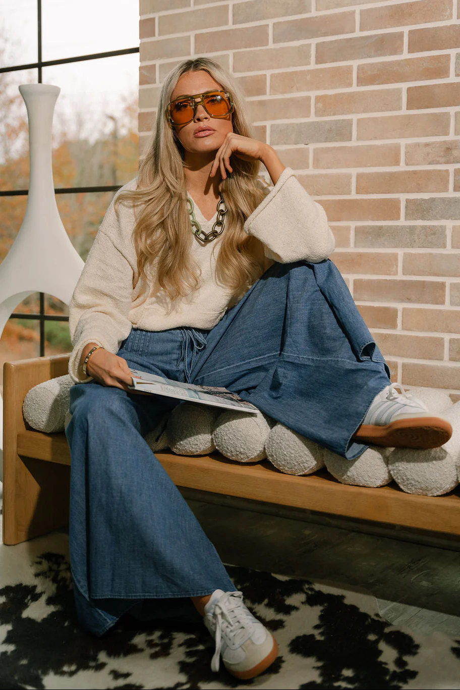 Kellyn Ivory Hoodie Sweater - Image 2