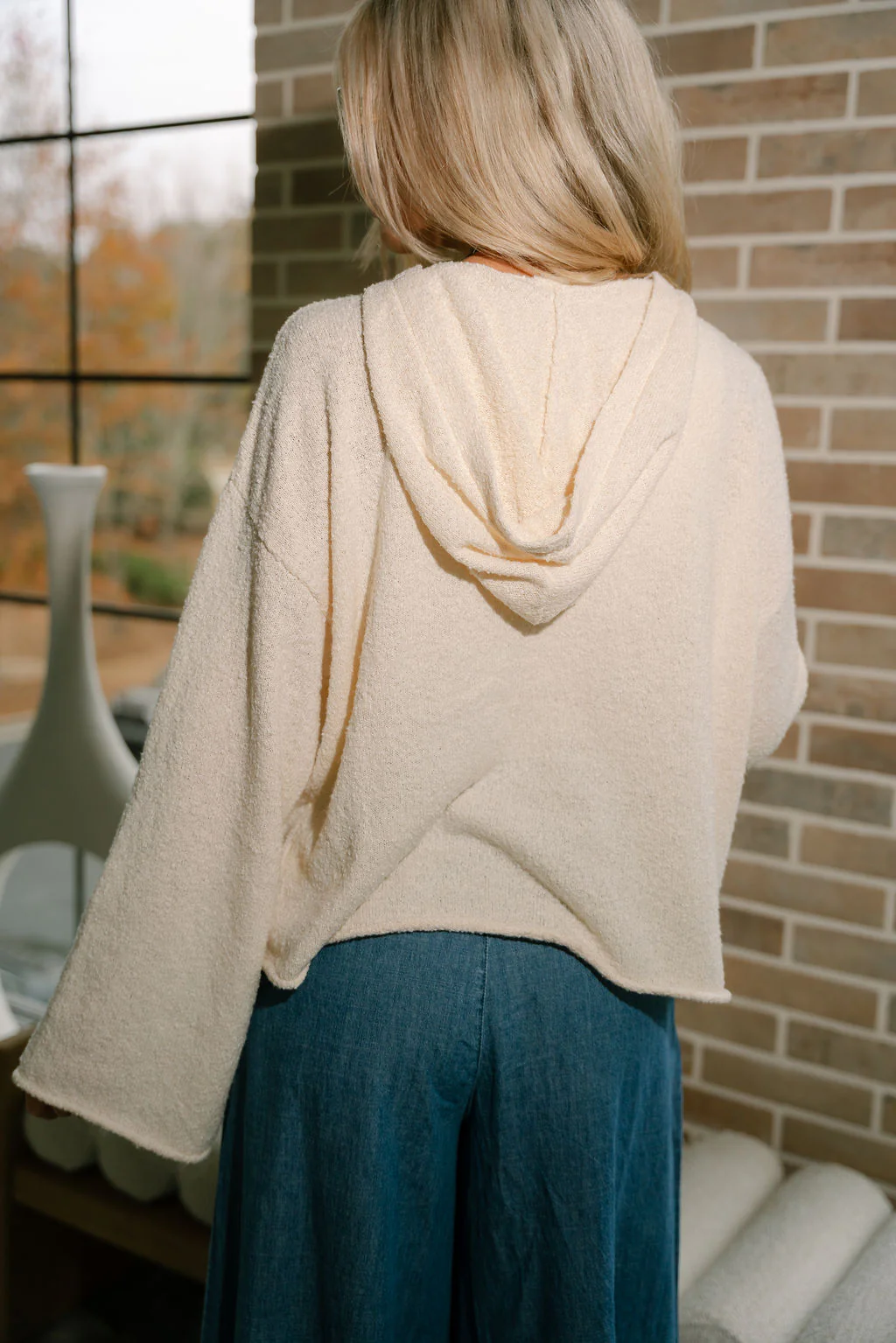 Kellyn Ivory Hoodie Sweater - Image 3