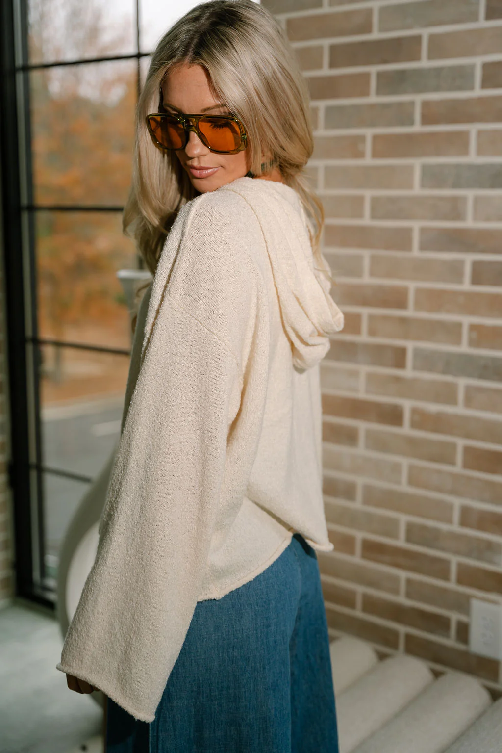 Kellyn Ivory Hoodie Sweater - Image 4
