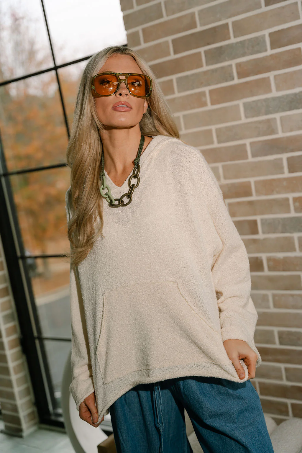 Kellyn Ivory Hoodie Sweater - Image 5