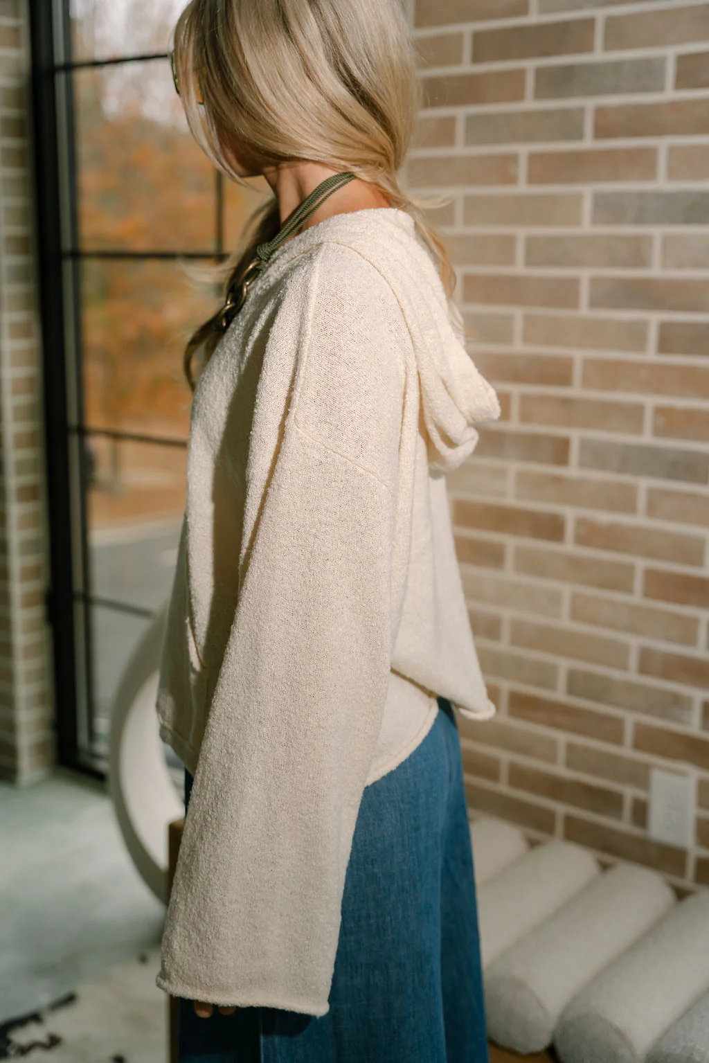Kellyn Ivory Hoodie Sweater - Image 8