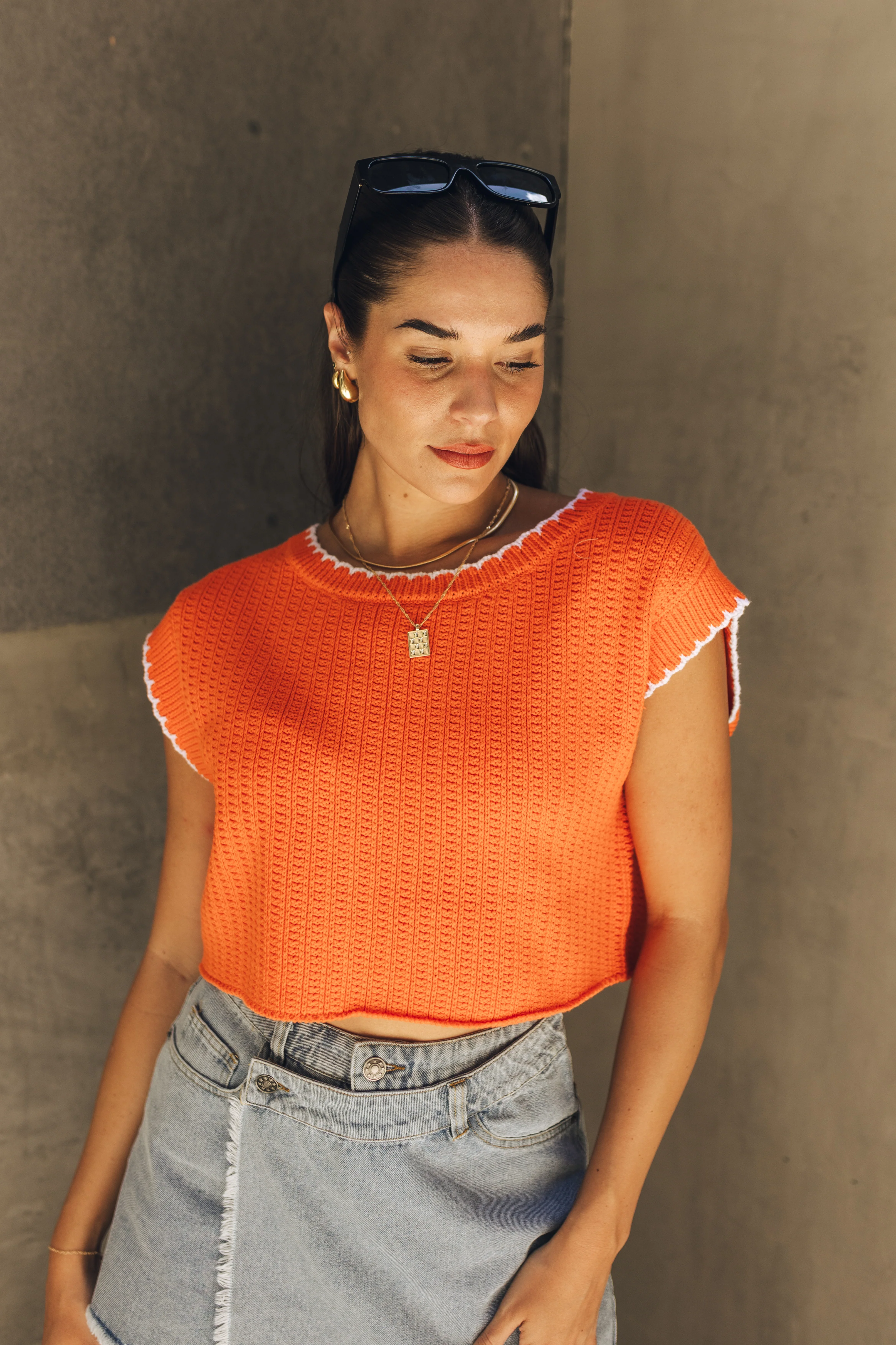 Kendra Knit Cropped Sweater - Image 5