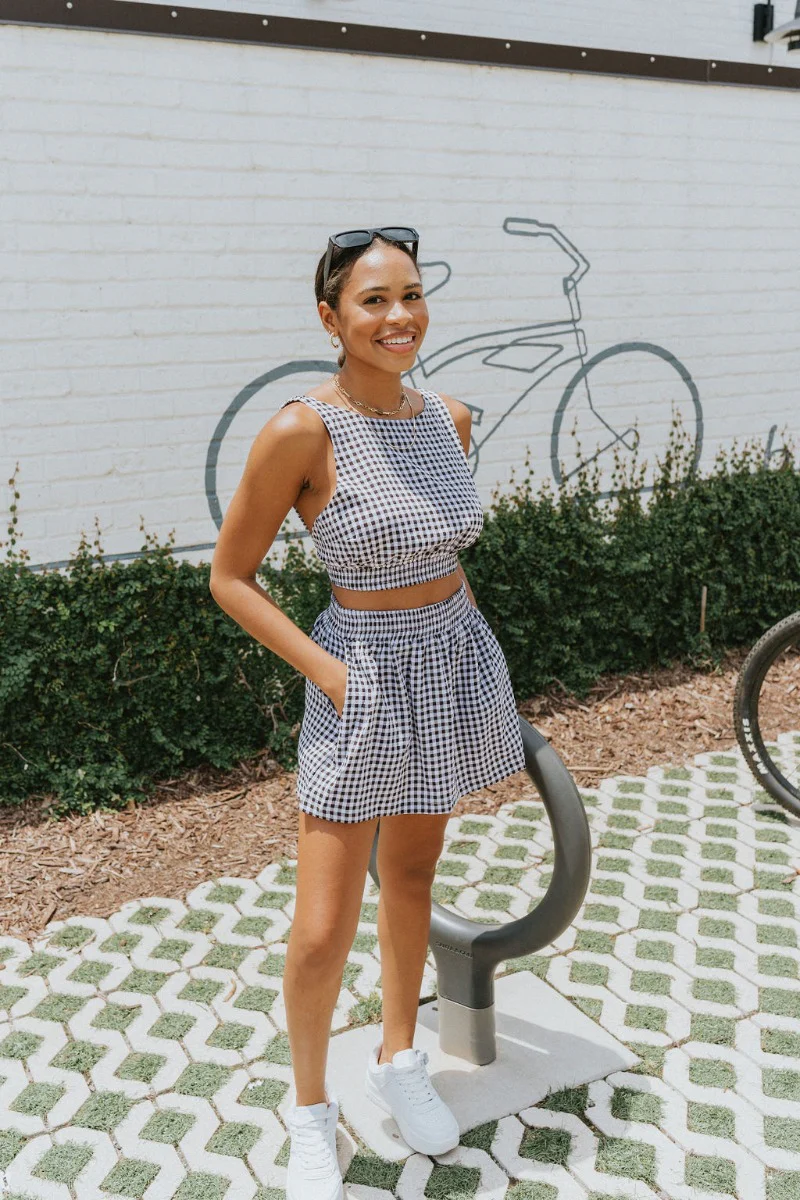 Kennedy Gingham Skort - Image 4
