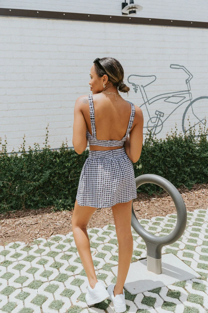 Kennedy Gingham Skort - Image 5
