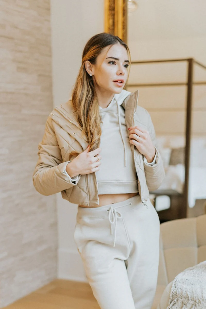 Kennedy Faux Leather Puffer Jacket