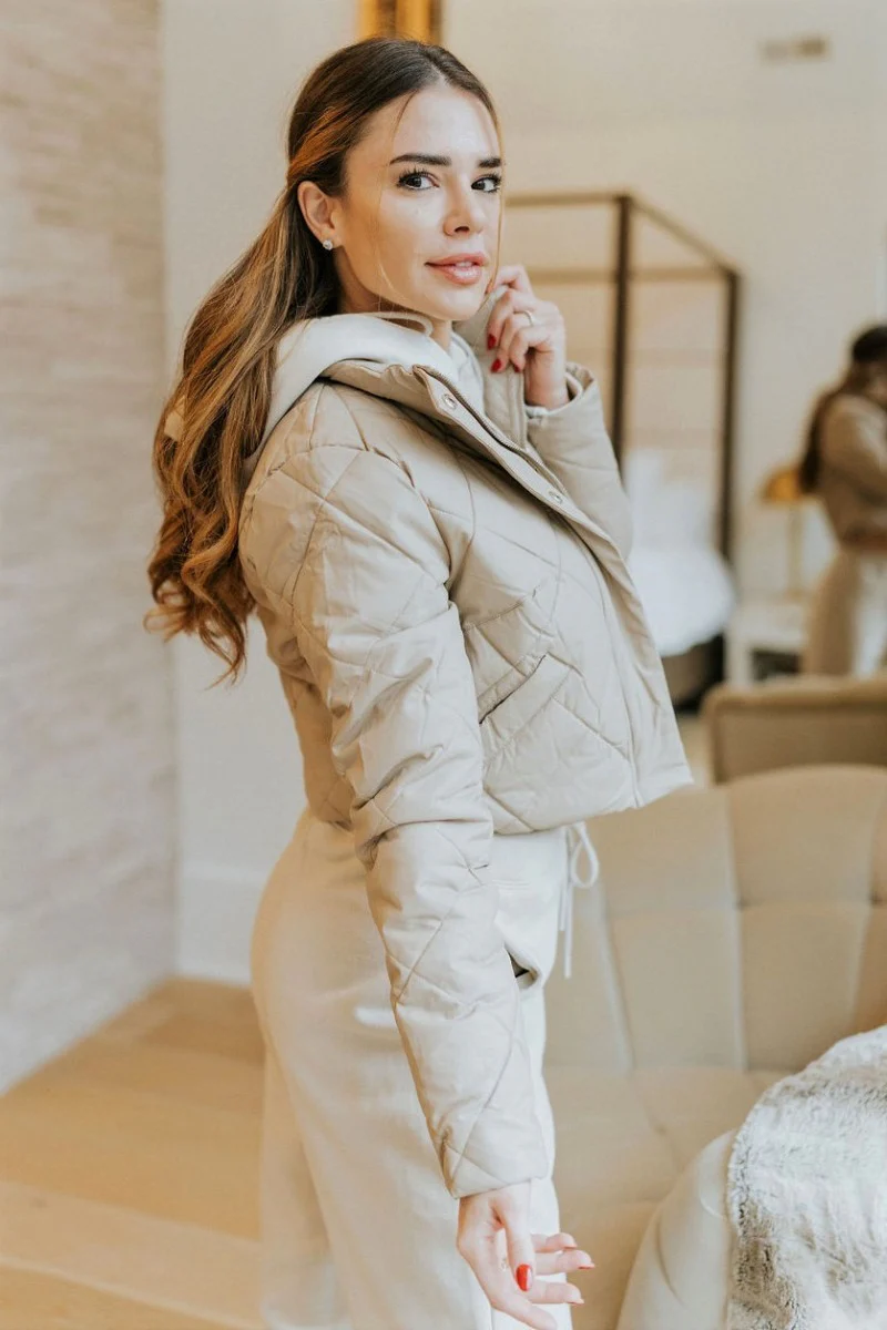 Kennedy Faux Leather Puffer Jacket - Image 3