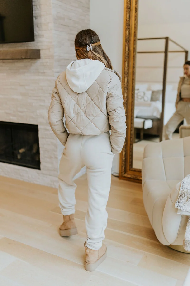 Kennedy Faux Leather Puffer Jacket - Image 6
