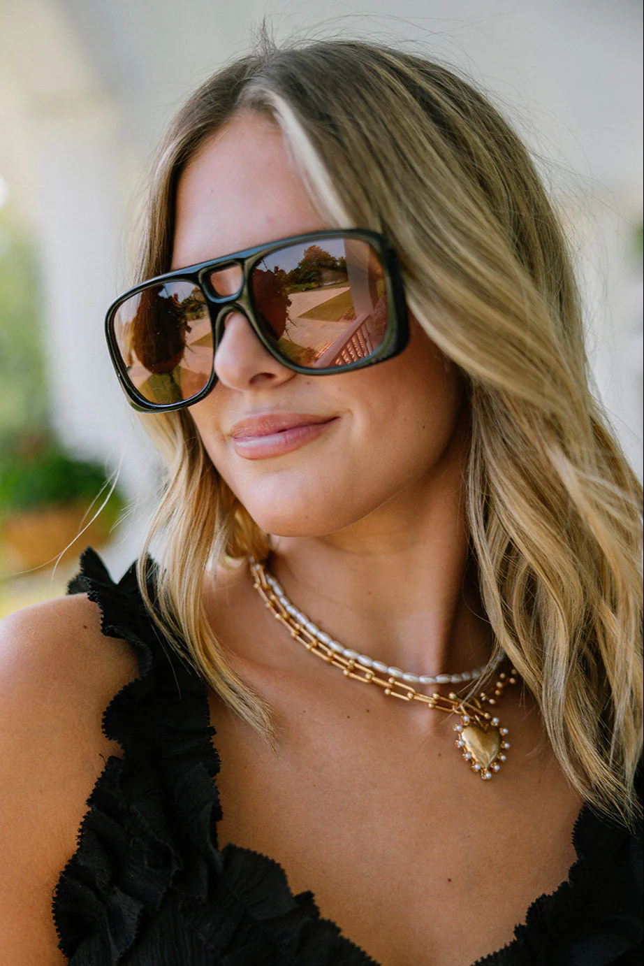 Kennedy Sunglasses in Black & Brown