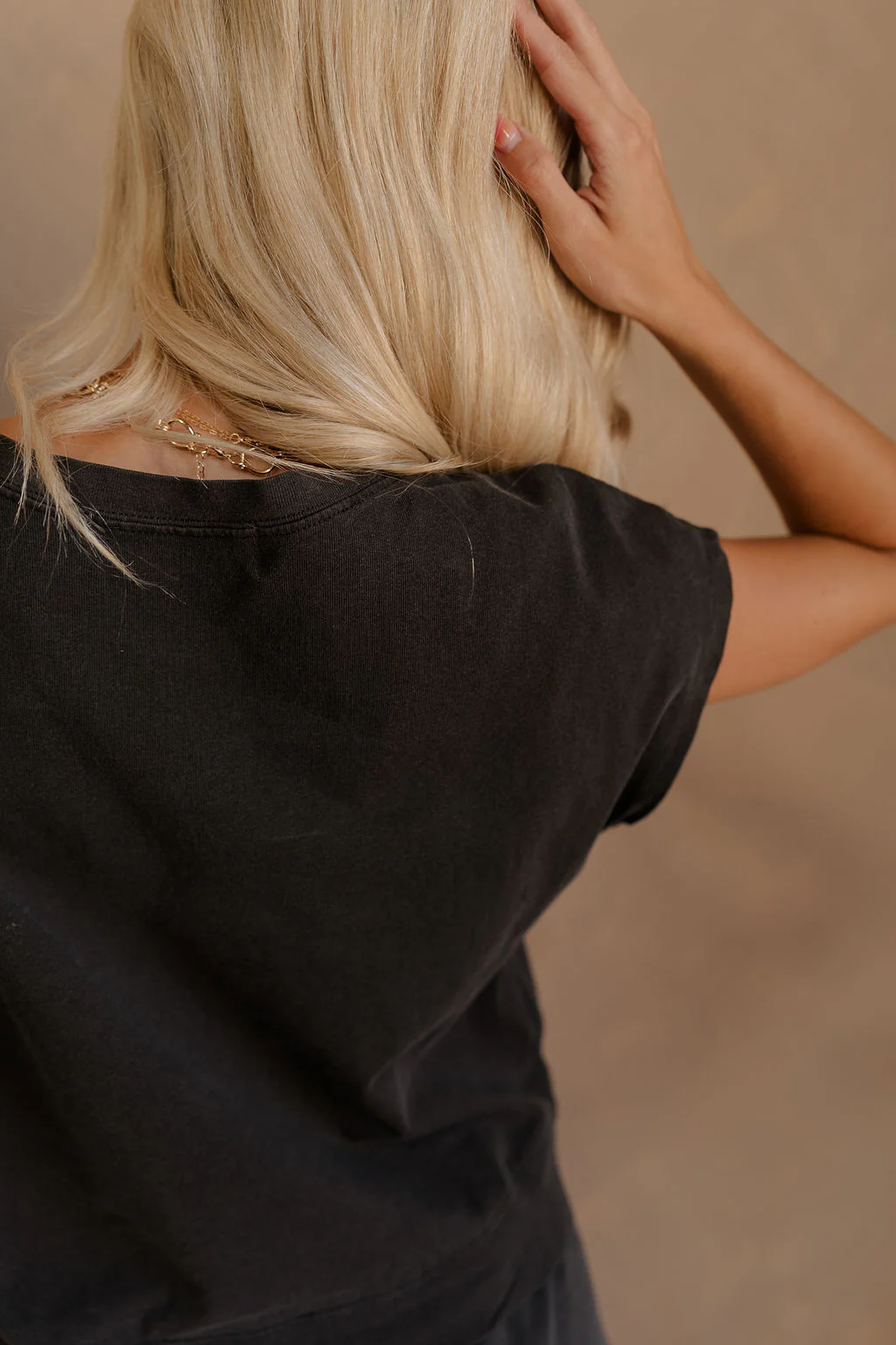 Kennedy Washed Black Short Sleeve Top - Image 11
