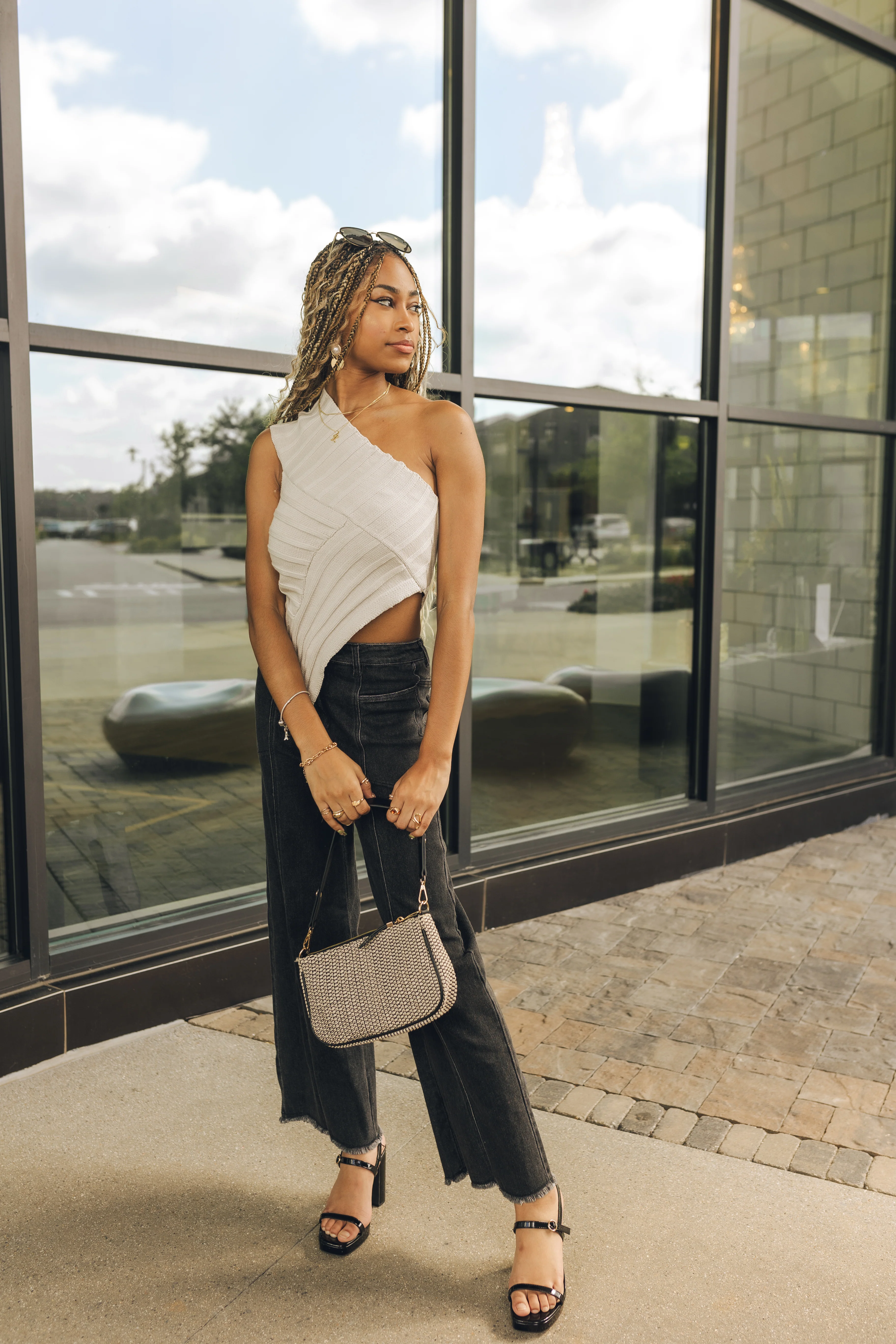 Kiana One Shoulder Top - Image 6