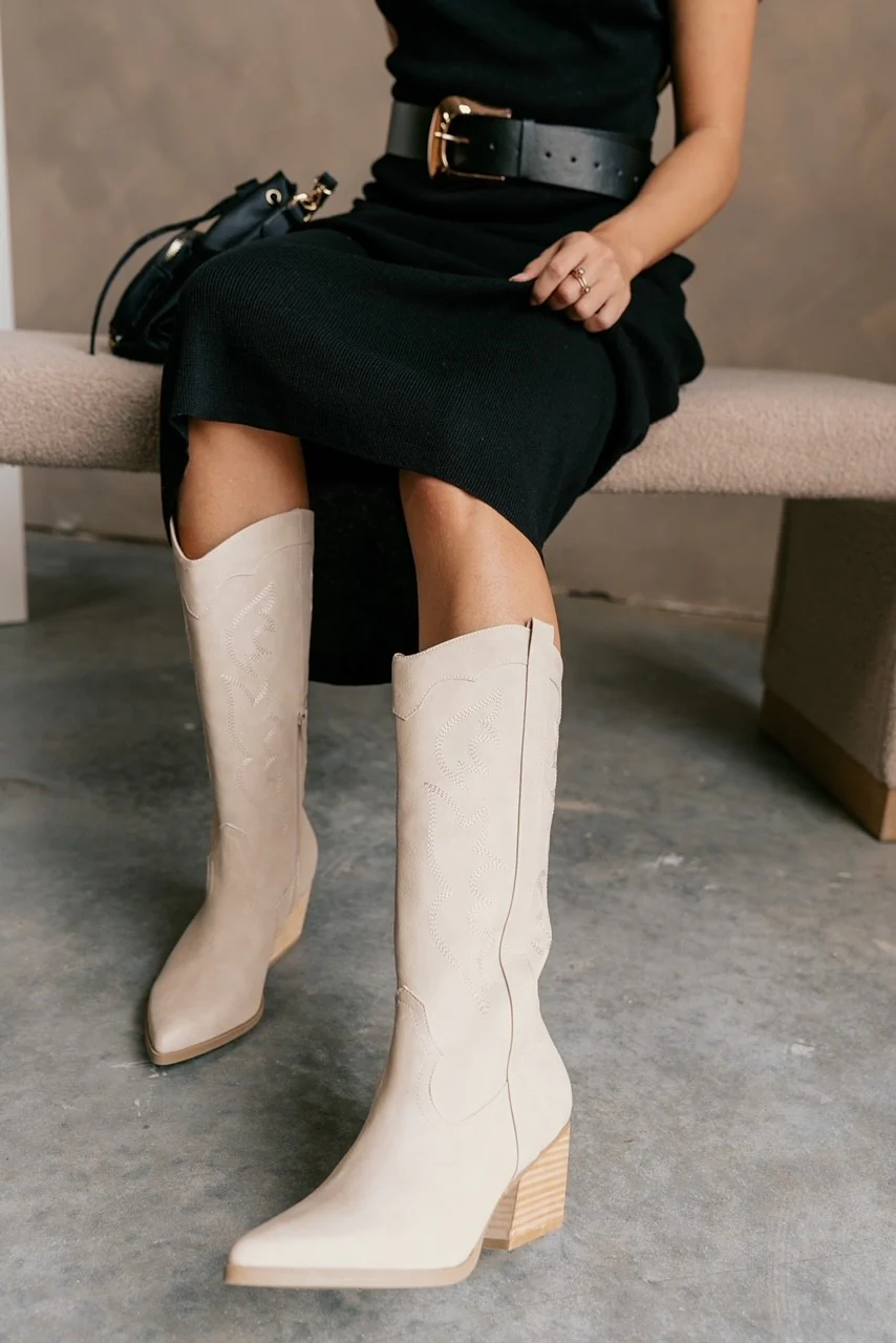 Kindred Western Boot in Stone