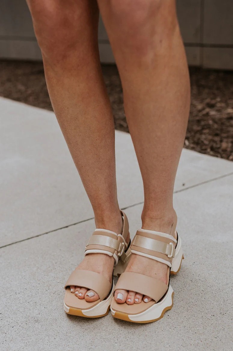 Kinetic Impact Slingback Heel in Honest Beige & Honest White - Image 2