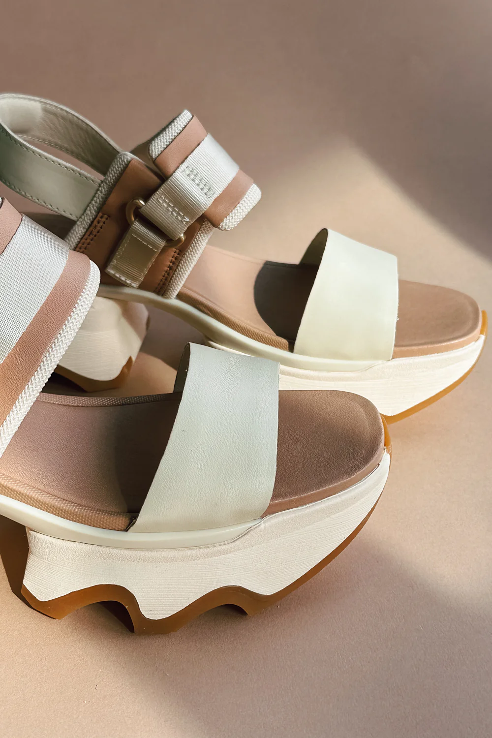 Sorel Kinetic Impact Slingback Honey White & Sea Salt Heel Sandal - Image 2