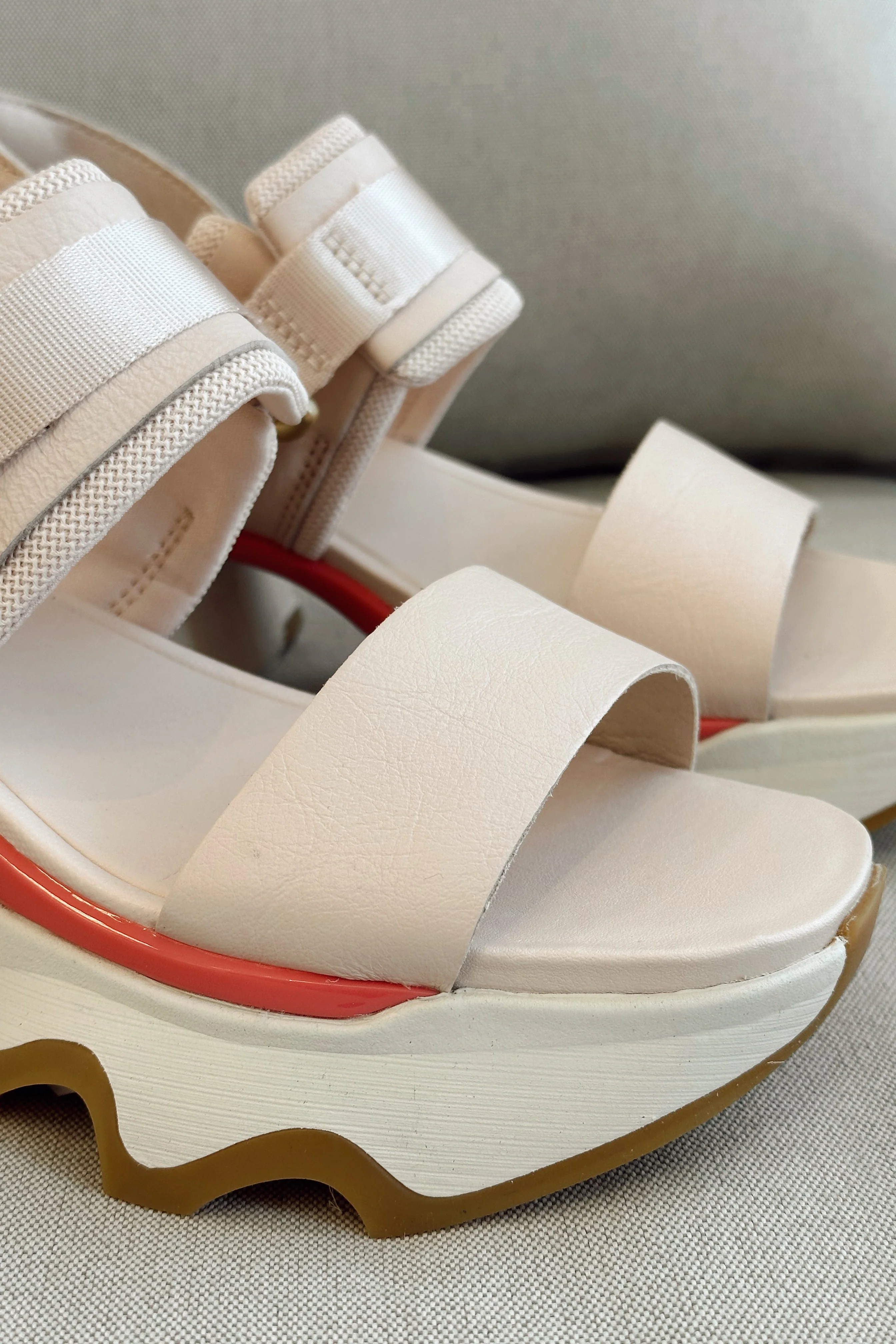 Sorel Kinetic Impact Slingback Pearlescent & Coral Heel Sandal - Image 2