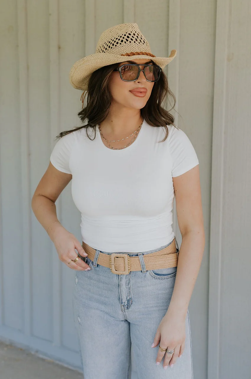 Kira Short Sleeve Cropped Top - Image 10
