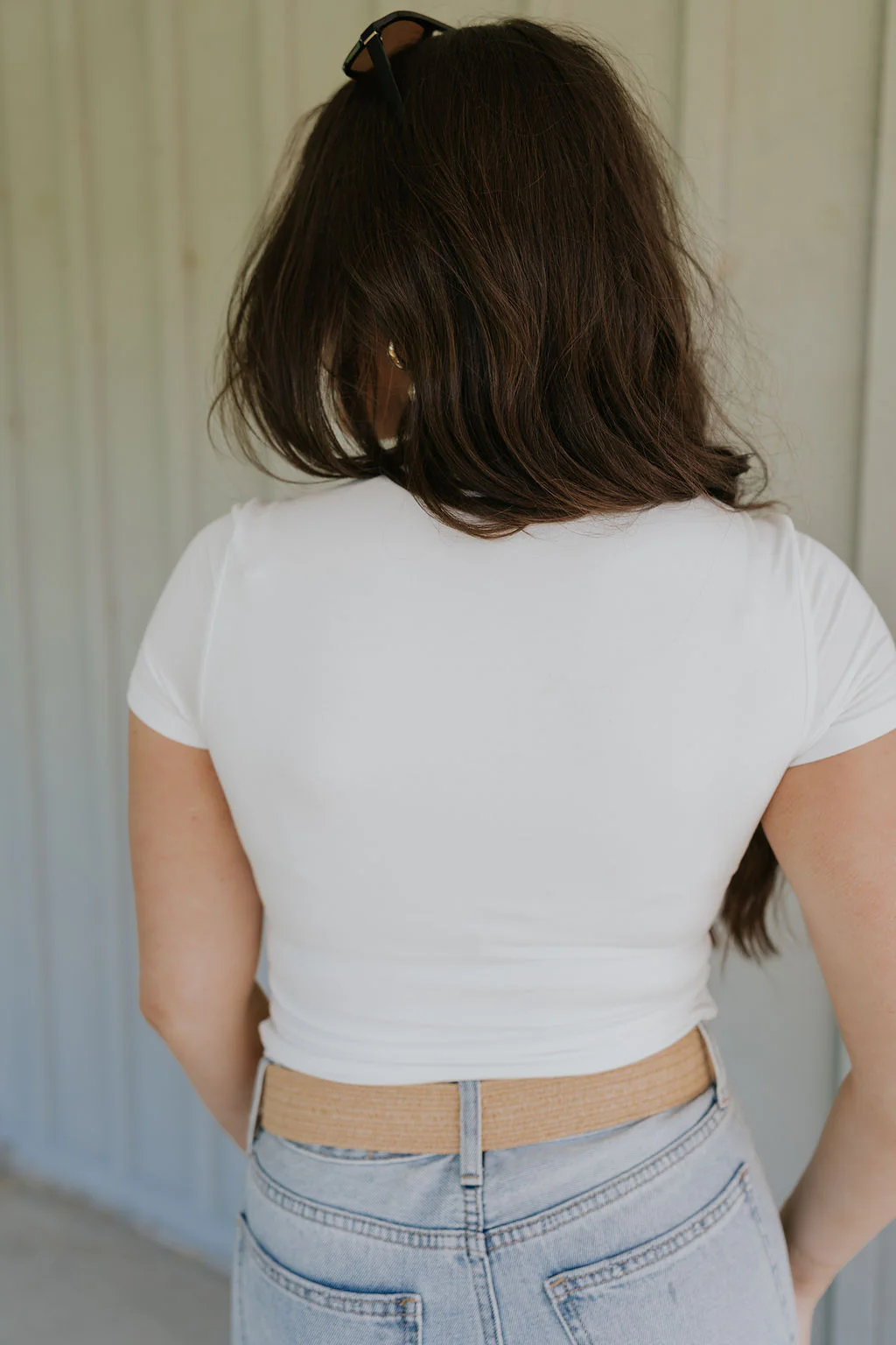 Kira Short Sleeve Cropped Top - Image 8