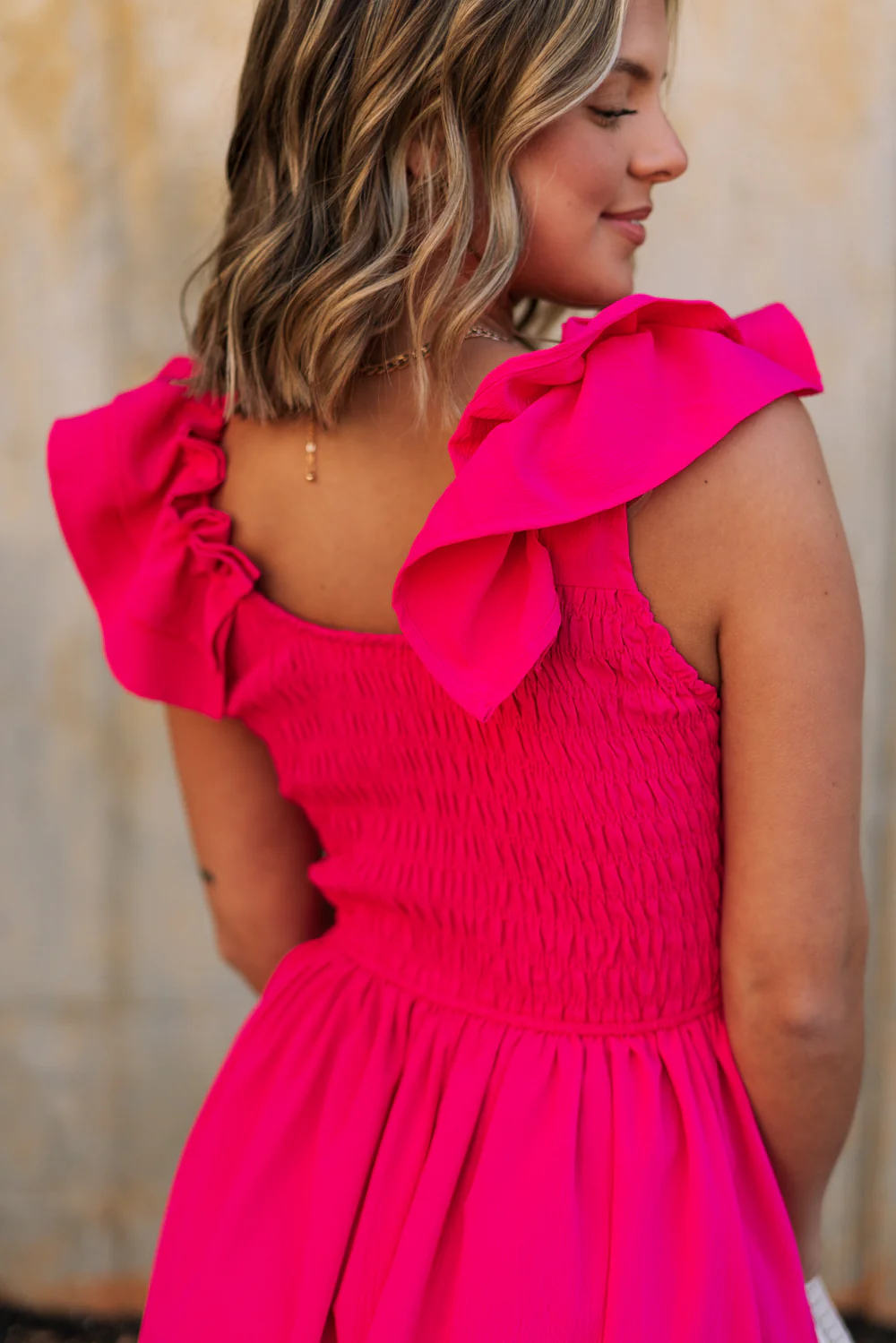 Kristina Smocked Sleeveless Midi Dress - Image 3
