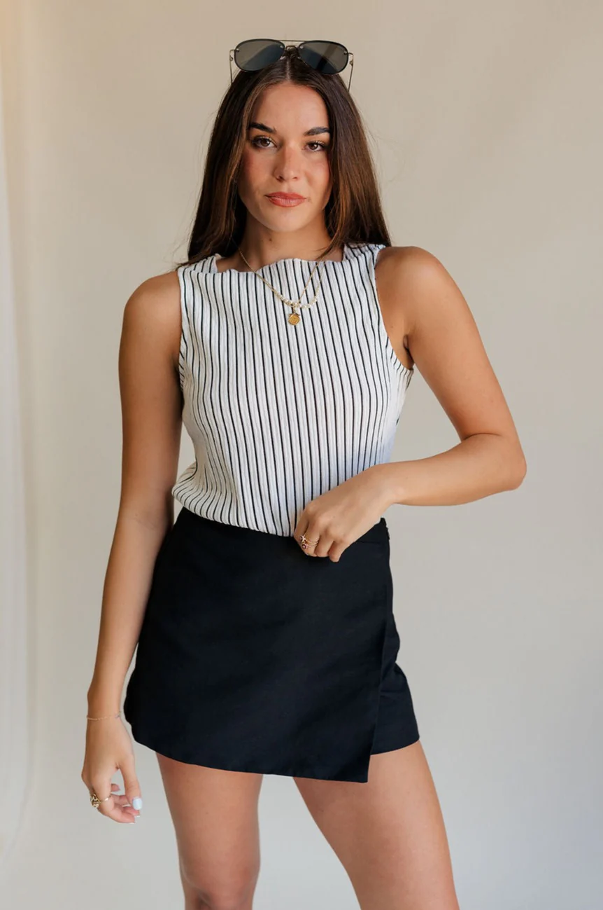 Kyla Asymmetrical Hem Skort