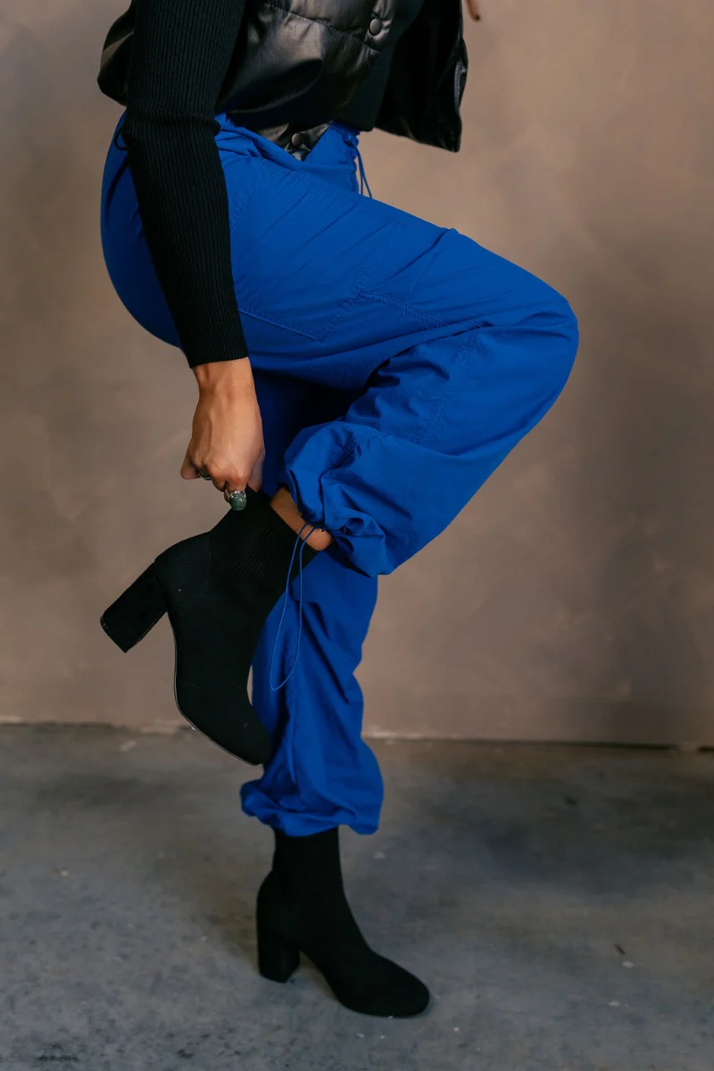 Kyla Royal Parachute Cargo Pants - Image 8