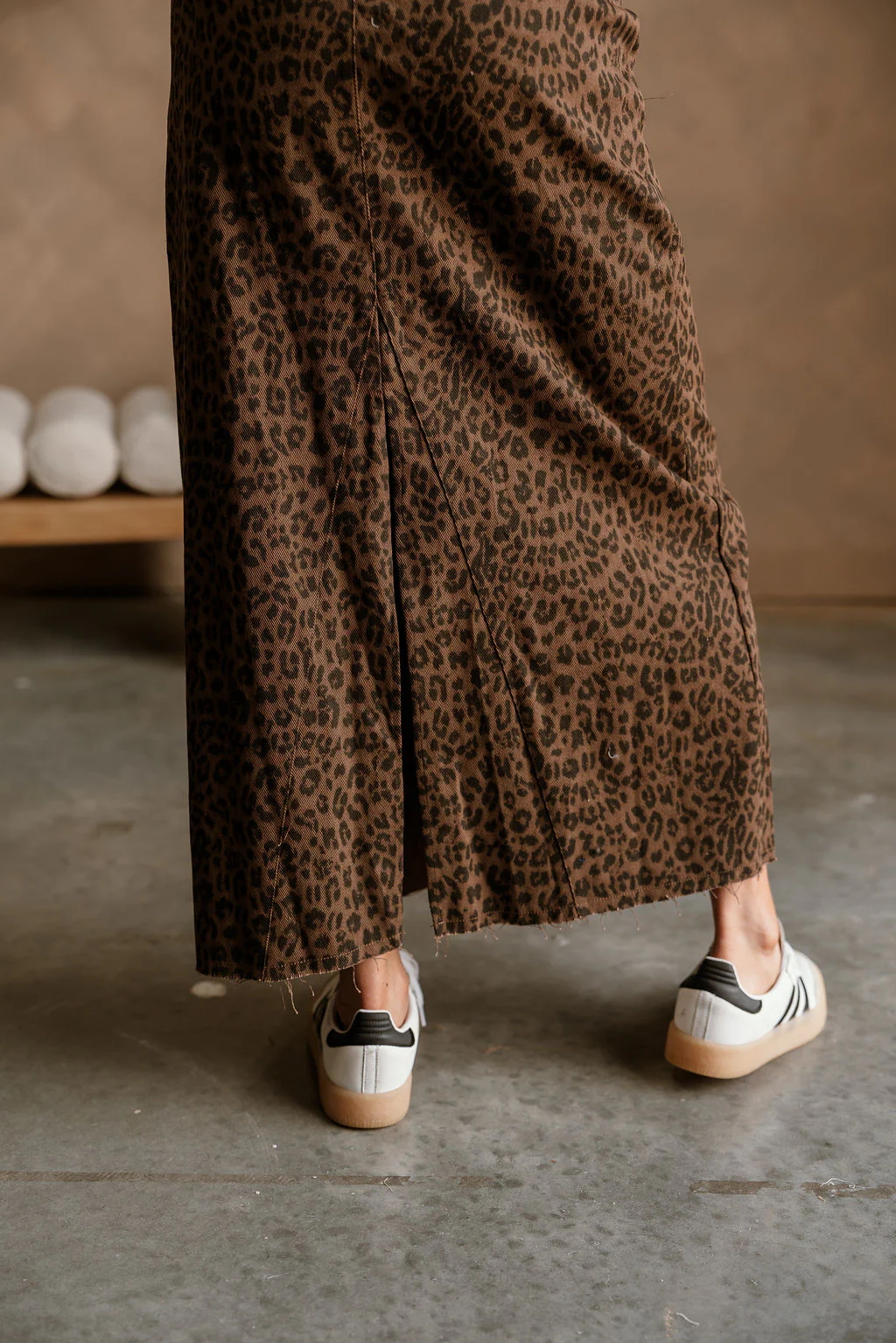 Kylee Cheetah Denim Midi Skirt - Image 7