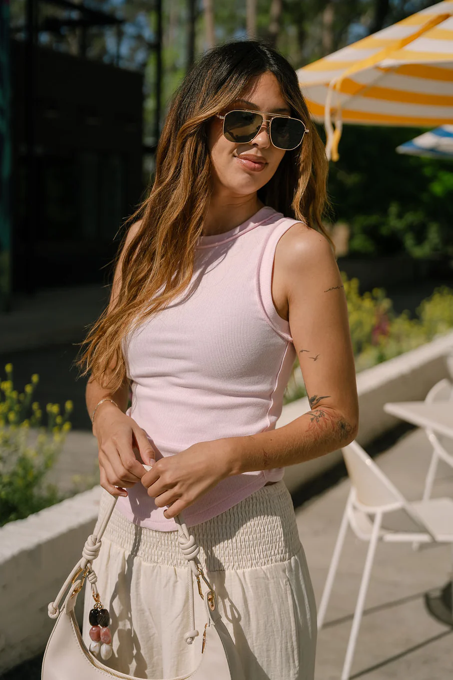 Kylie Light Pink Tank Top - Image 5