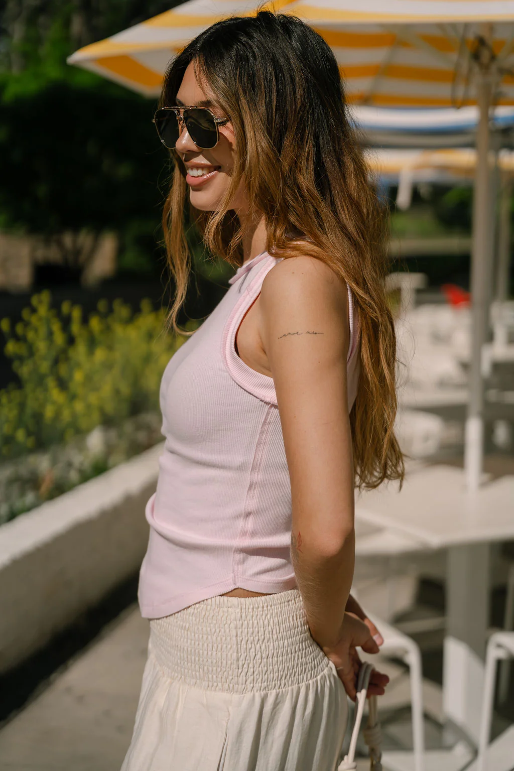 Kylie Light Pink Tank Top - Image 6