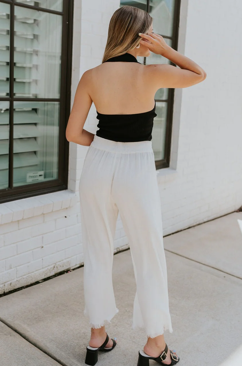 Laila Black Button-Up Halter Tank - Image 9