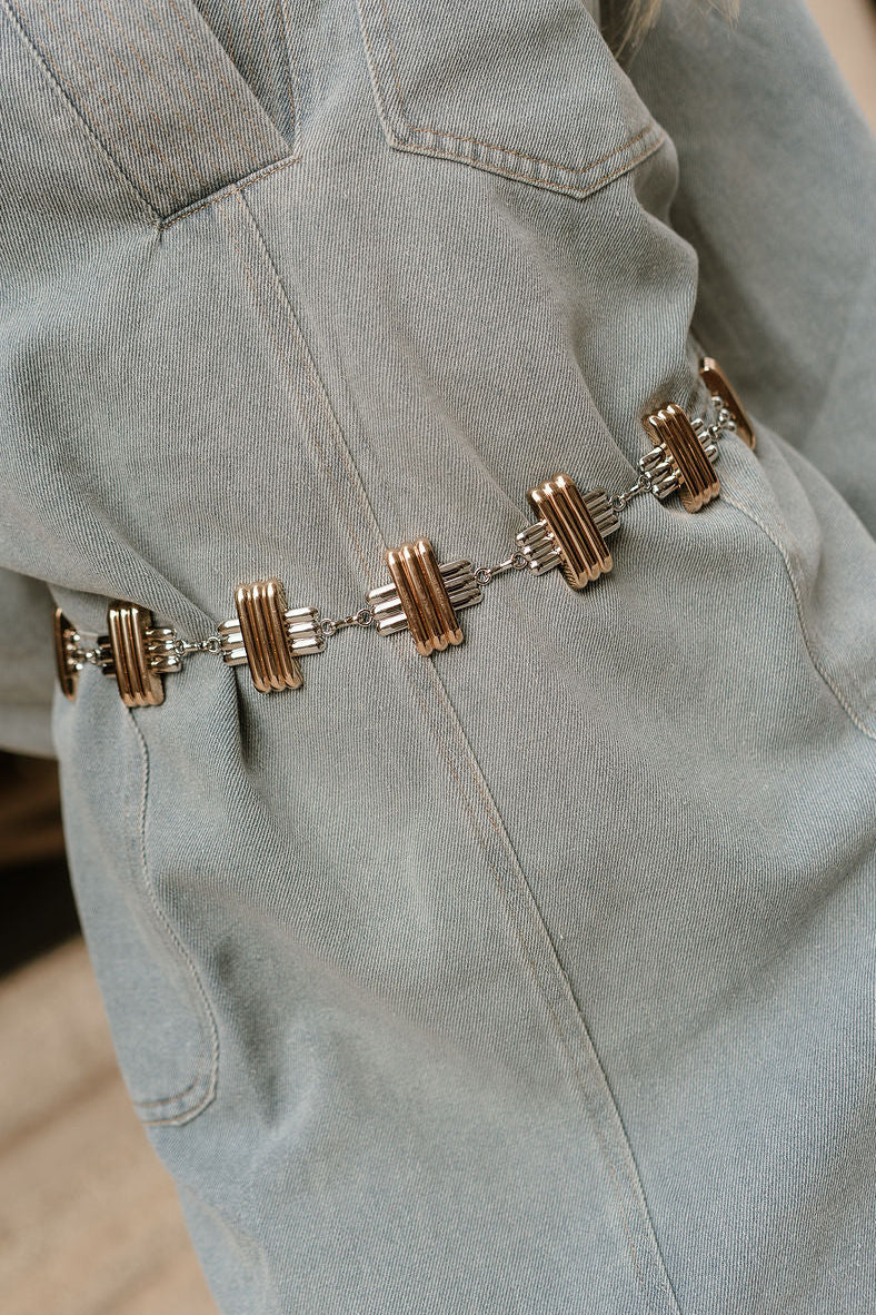 Lainey Gold & Silver Chain Belt