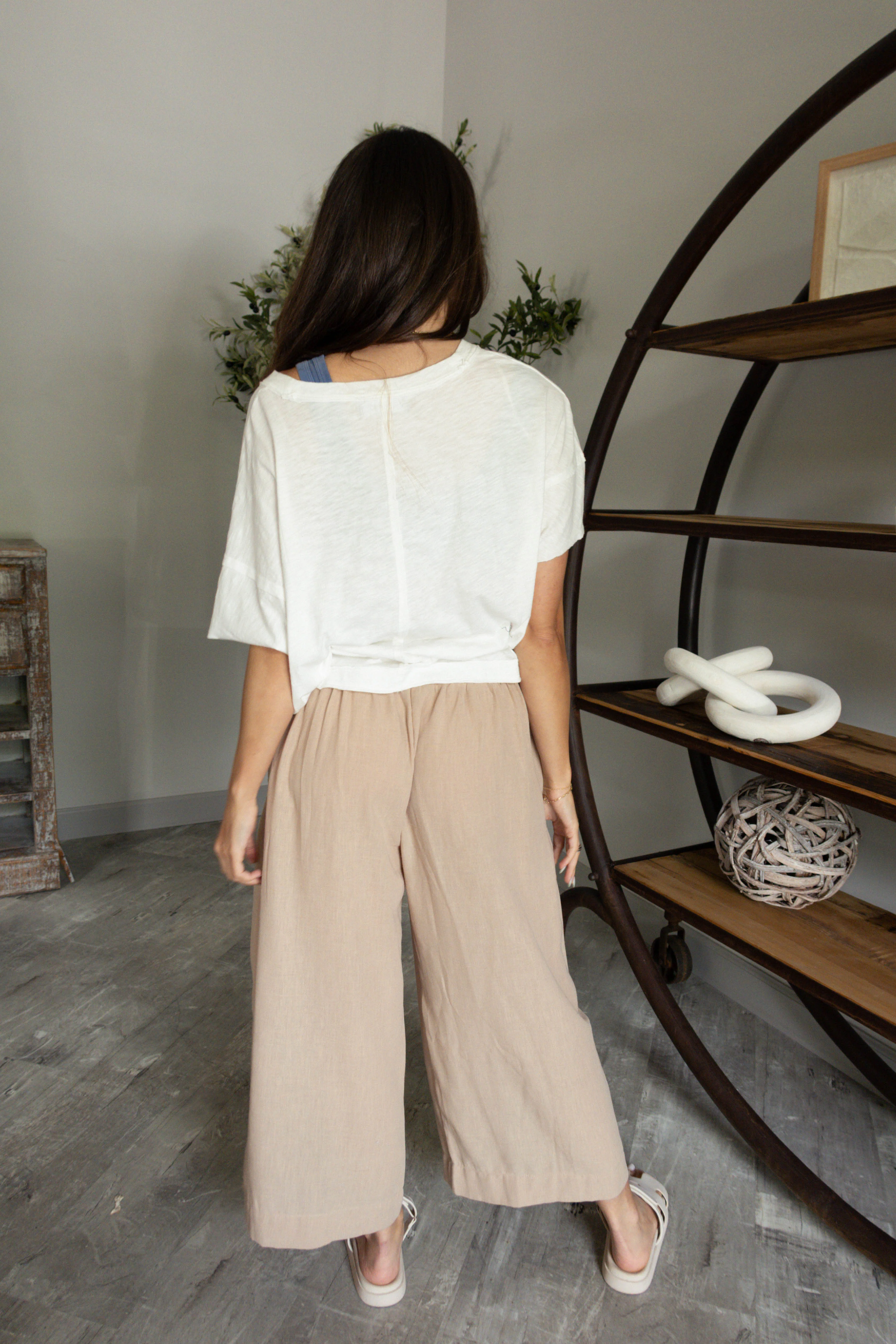 Lainey White Cotton Short Sleeve Top - Image 5