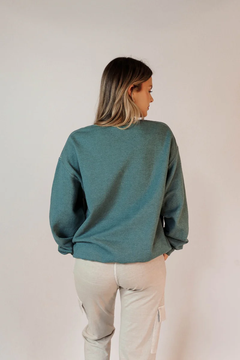 Lake Tahoe Green Embroidered Sweatshirt - Image 6