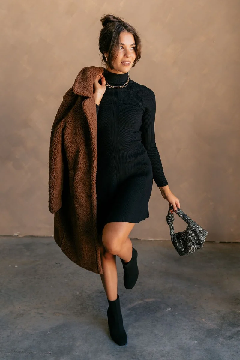 Lana Brown Teddy Trench Coat - Image 4