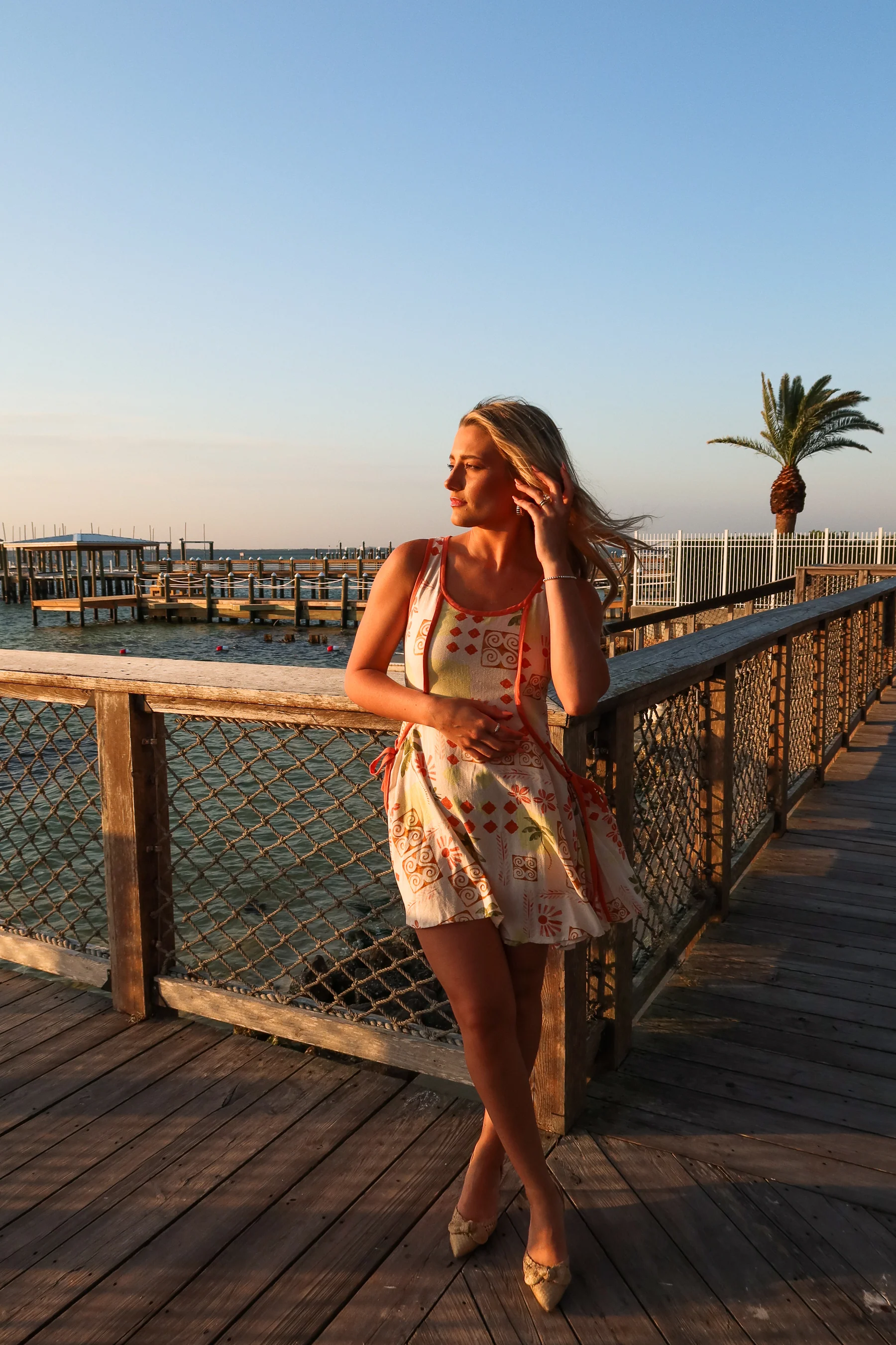 Lani Cream Multi Tropical Mini Dress - Image 2