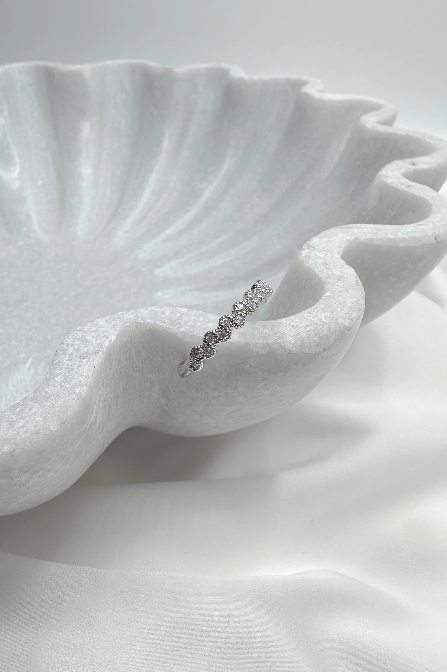 Laura Rhinestones Adjustable Ring