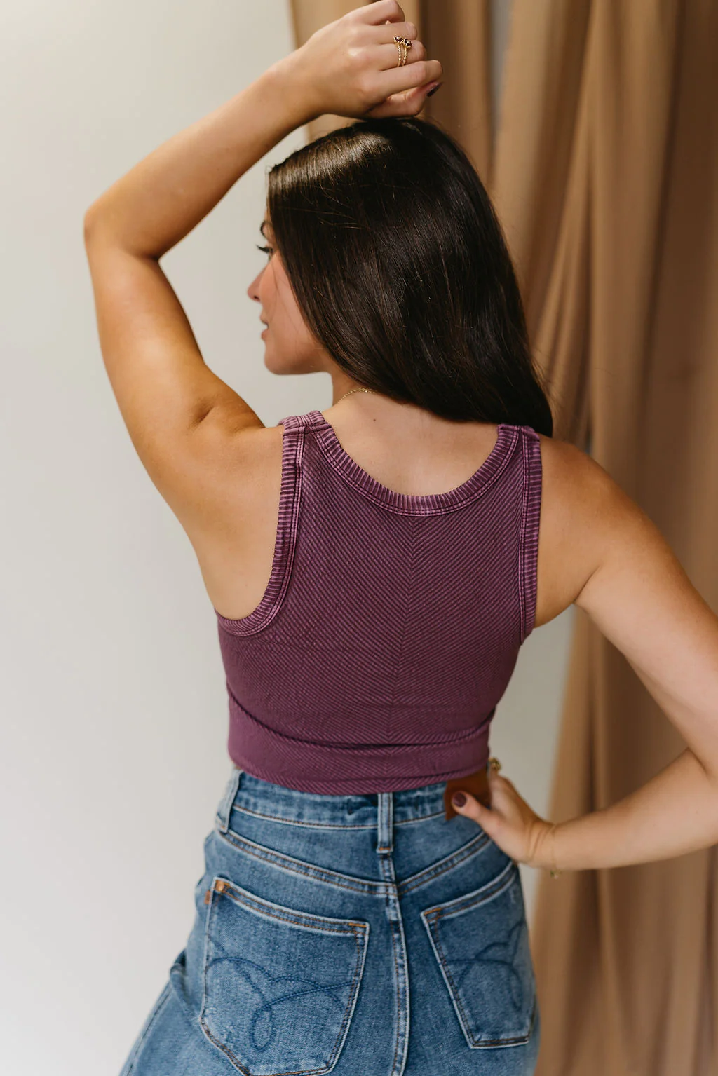 Layla Ribbed Cropped Brami Tank - Image 10